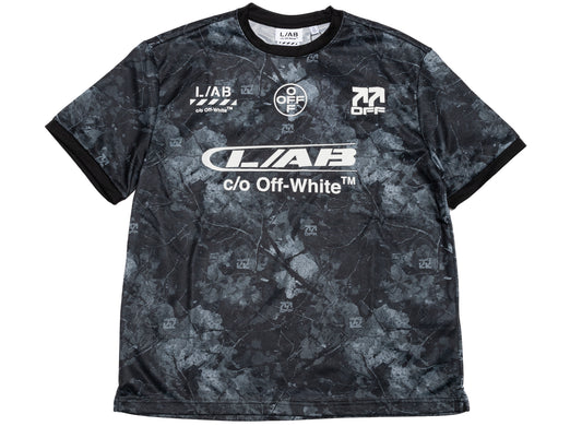 L/AB c/o Off-White™ Camo S/S Tee in Black