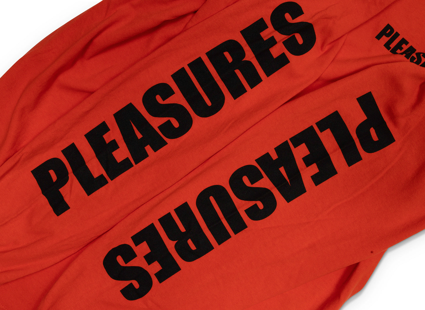 Pleasures Impact Staff L/S Tee in Orange