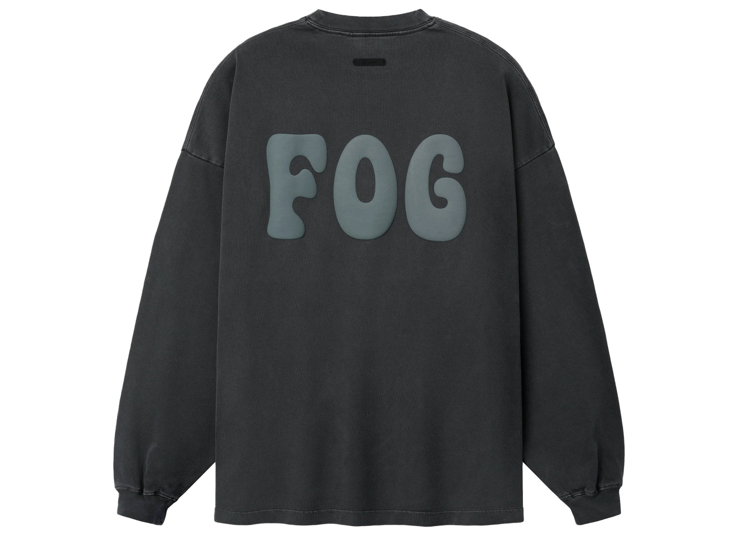 Fear of God Essentials Merch Long Sleeve Tee in Washed Iron Grey
