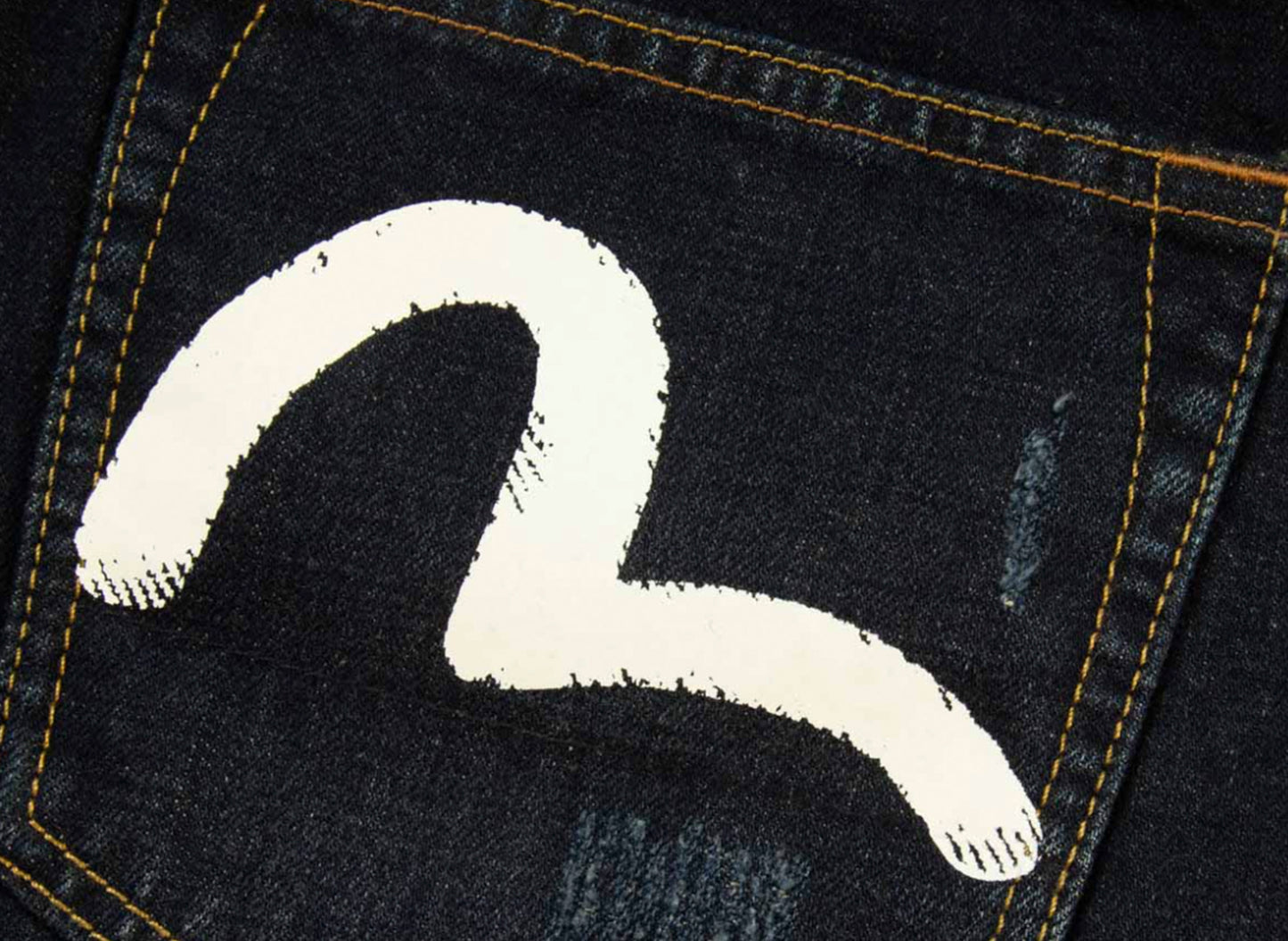 Vaqueros ajustados Evisu con estampado de gaviota