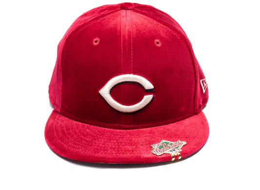 New Era Cincinnati Reds Samt-Cap mit Visier-Clip