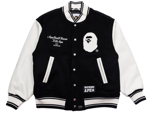 Chaqueta Varsity Bape de A Bathing Ape en Negro