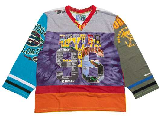 Better With Age Madonna Reconstructed Hockey Jersey in Multi