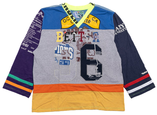 Better With Age Madonna Reconstructed Hockey Jersey in Multi
