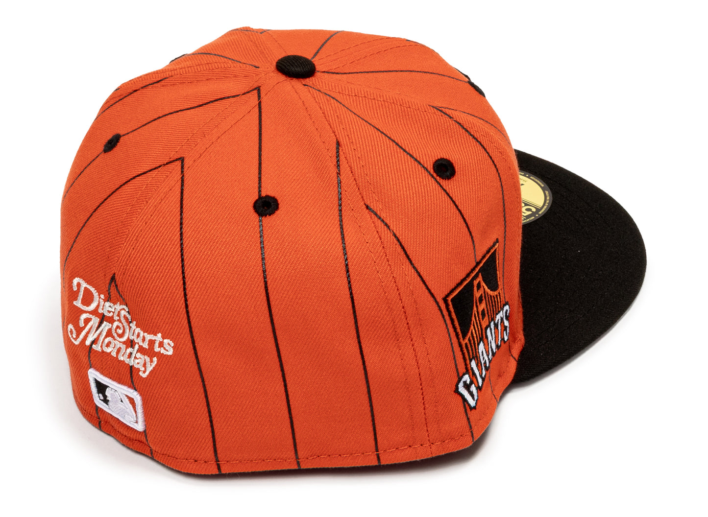 Gorra ajustada de los San Francisco Giants New Era Diet Start Monday 5950 Pinstripe