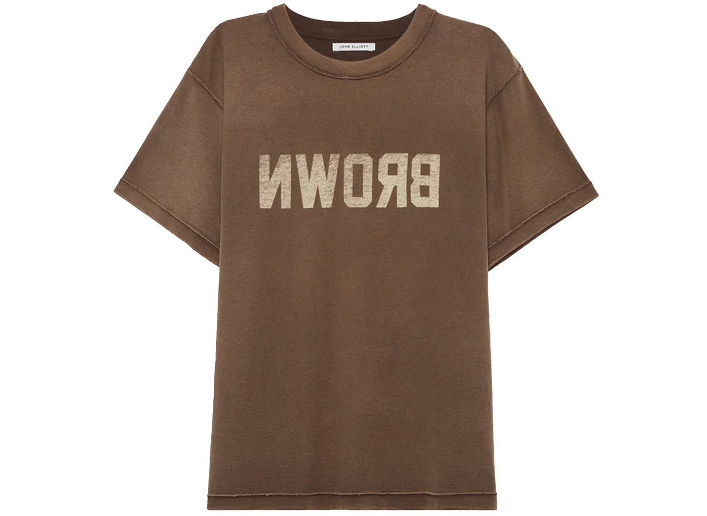 Camiseta John Elliott S/S Rush en marrón