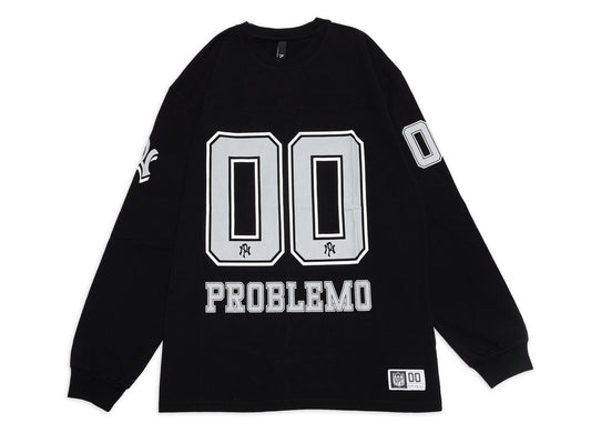 No Problemo NP00 Sports Baumwolle Langarm-Trikot in Schwarz