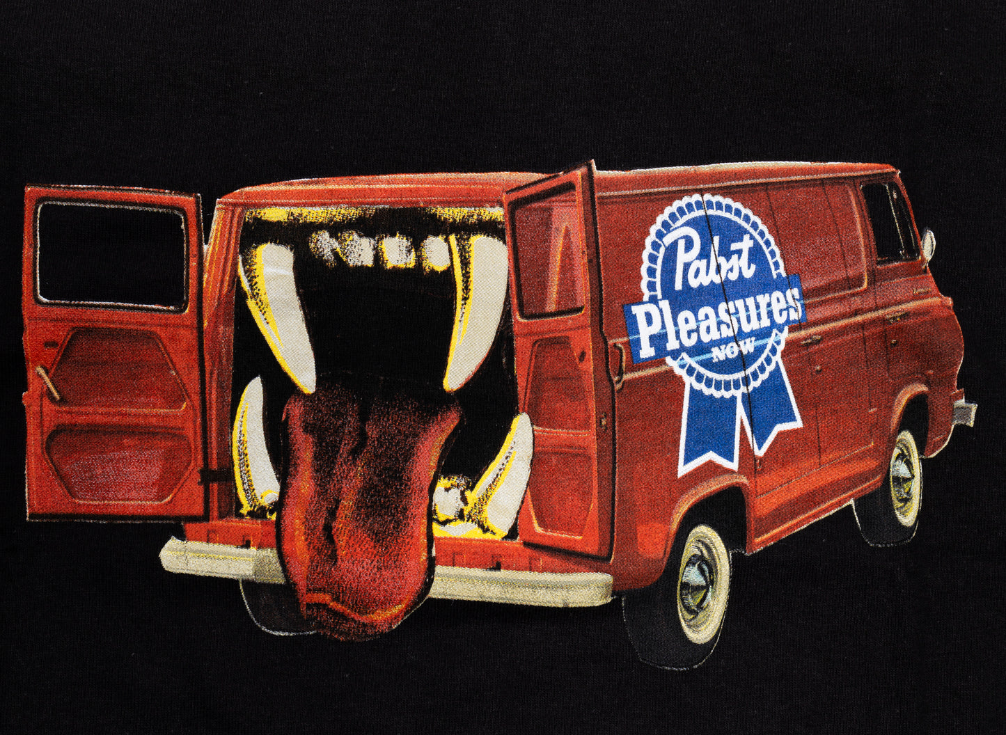 Pleasures x PABST Beer Van T-Shirt in Black
