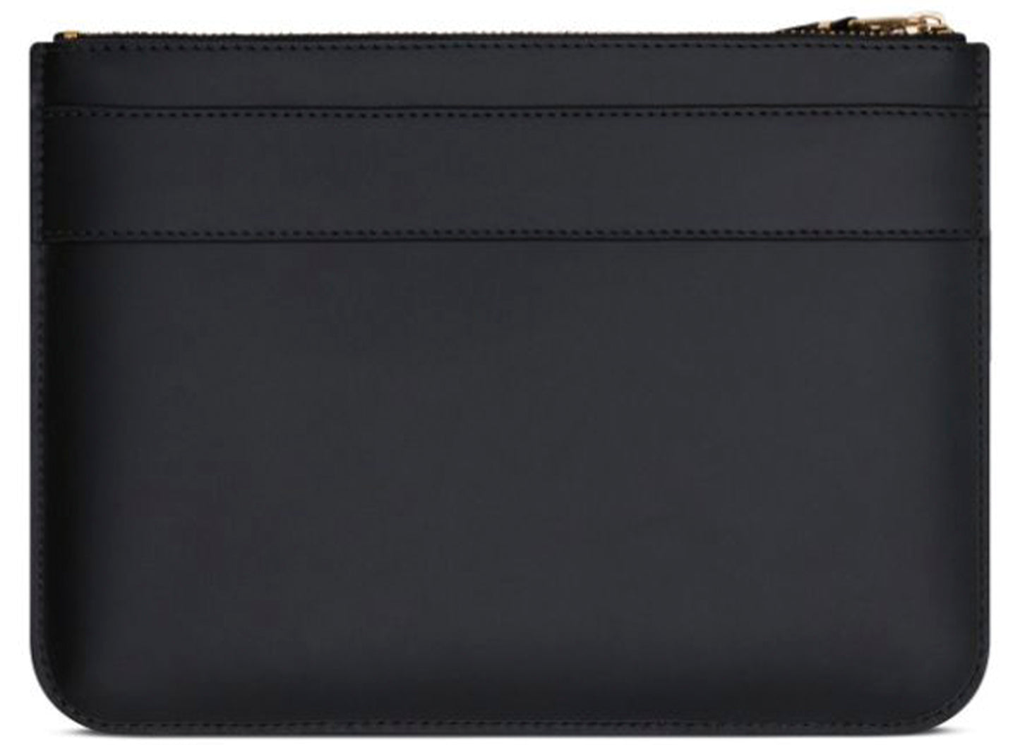Monedero Comme des Garçons Big Bow con cremallera mediana en negro