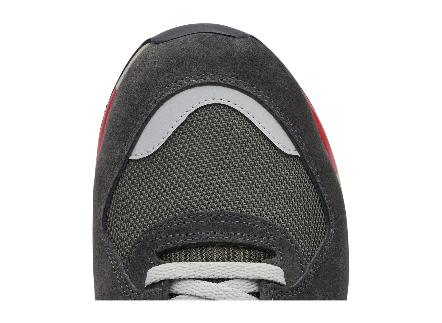 Adidas Boston II Outdoor SPZL in Utility Black / Wonder White — toe detail view