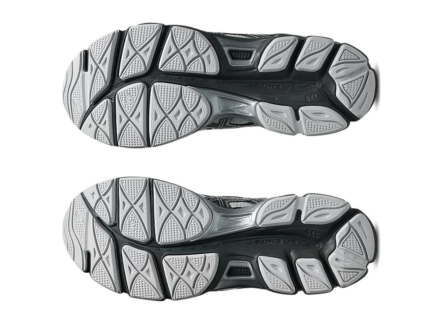 Asics Gel-Cumulus 16 in Glacier Grey / Carbon — sole view