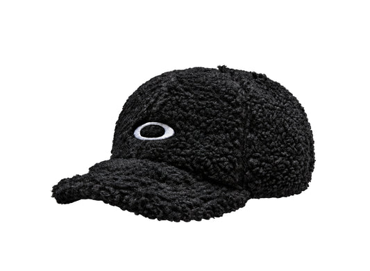 Oakley Mountain Fire Cap in Pitch Black front product view on white