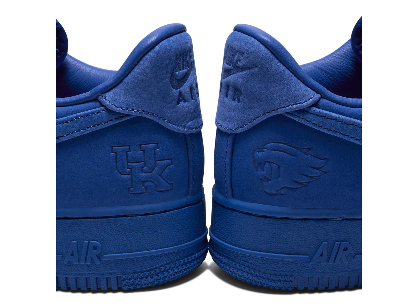 Nike Air Force 1 University of Kentucky in Game Royal — Kentucky and Wildcats heel logos