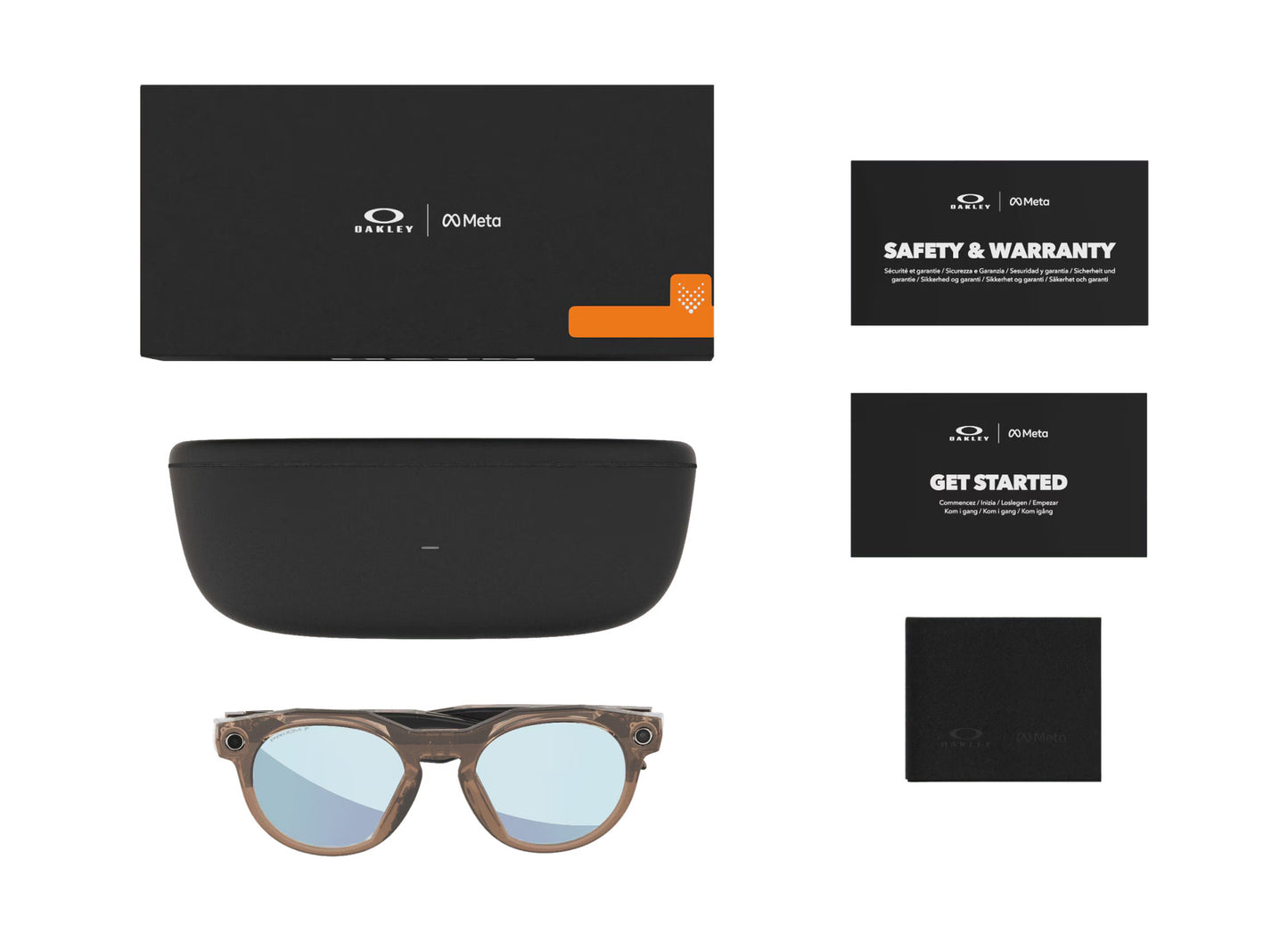 Oakley Meta HSTN Brown Smoke Frames w/ Prizm Deep Water Polarized Lenses - view 7