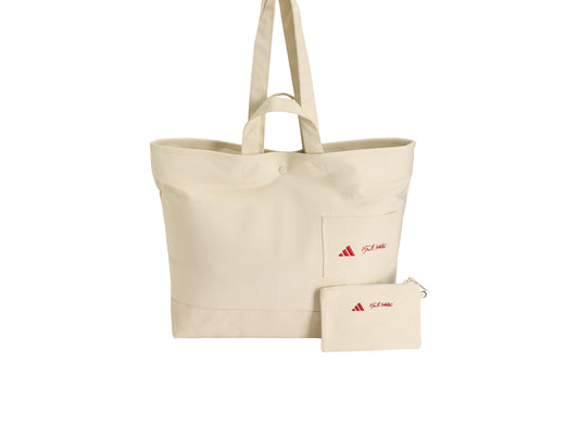 adidas x Tyrrell Winston Tote Bag in Wonder White / Black