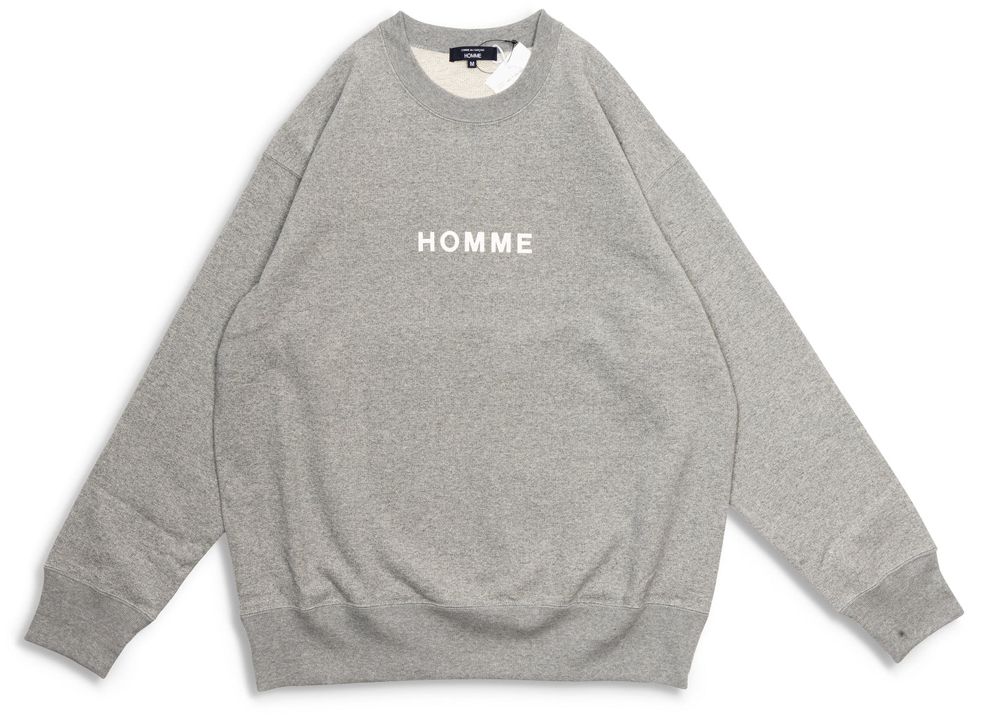 Comme des Garçons HOMME Logo Crewneck in Grey