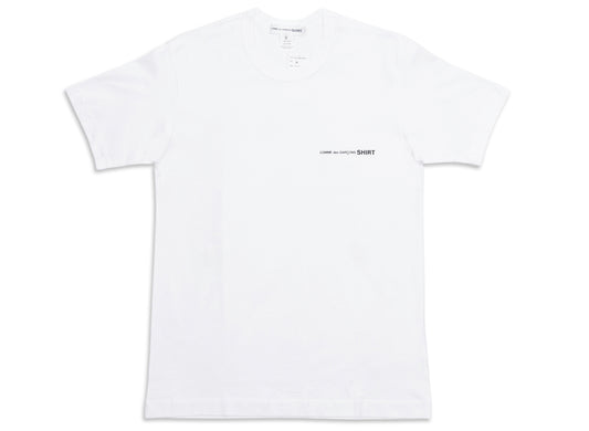 Comme des Garçons SHIRT Core Logo Tee in White