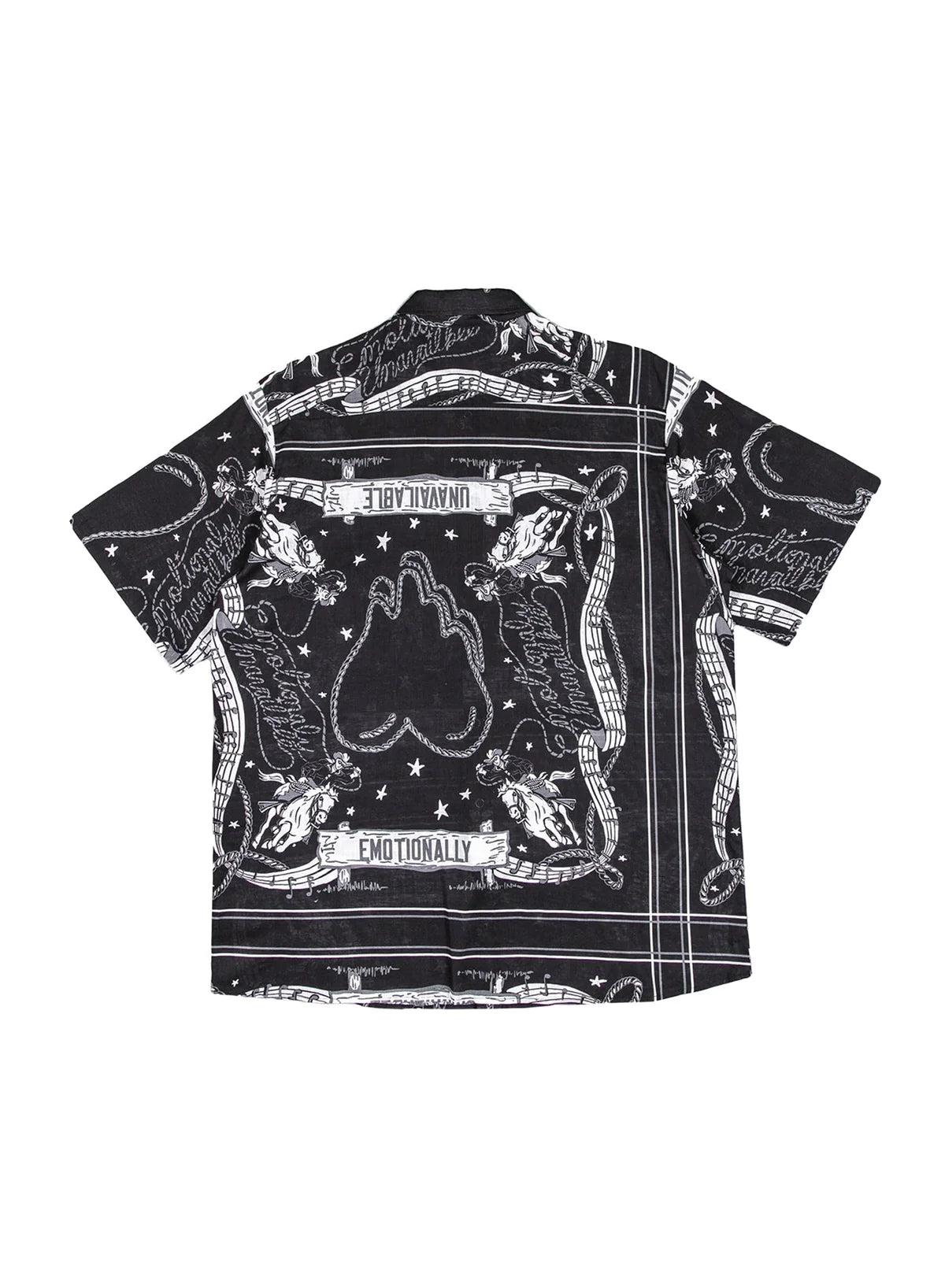 Emotionally Unavailable Rodeo Bandana Camisa abotonada de manga corta
