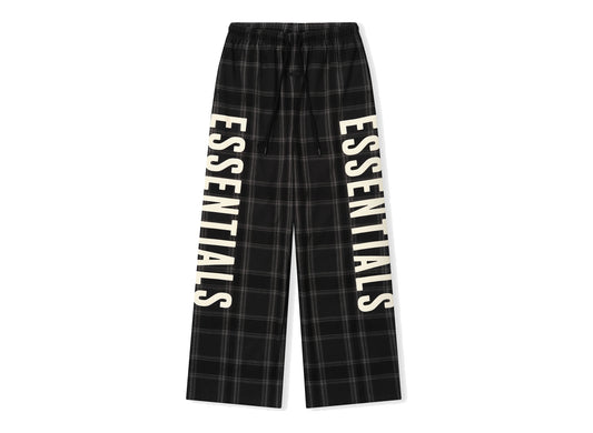 Fear of God Essentials Lounge Pant in Vintage Black Plaid, men's lounge pant
