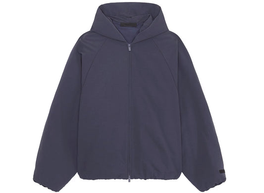 Fear of God Essentials Military Nylon Hooded Bomber in Marine