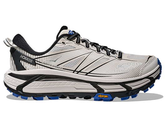 Unisex Hoka Mafate Speed 2 in White / Cobalt Blue - Damaged