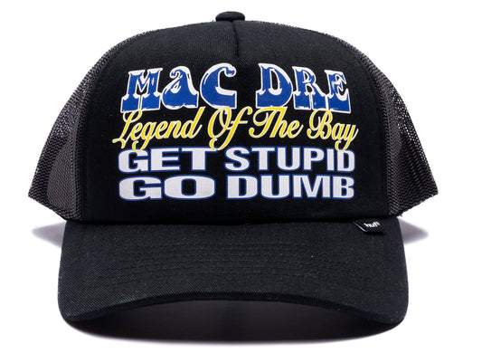 HUF x Mac Dre Trucker Hat in Black