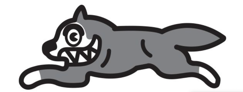 Ice Cream Big Ups Oversize Sticker in 3m Grey