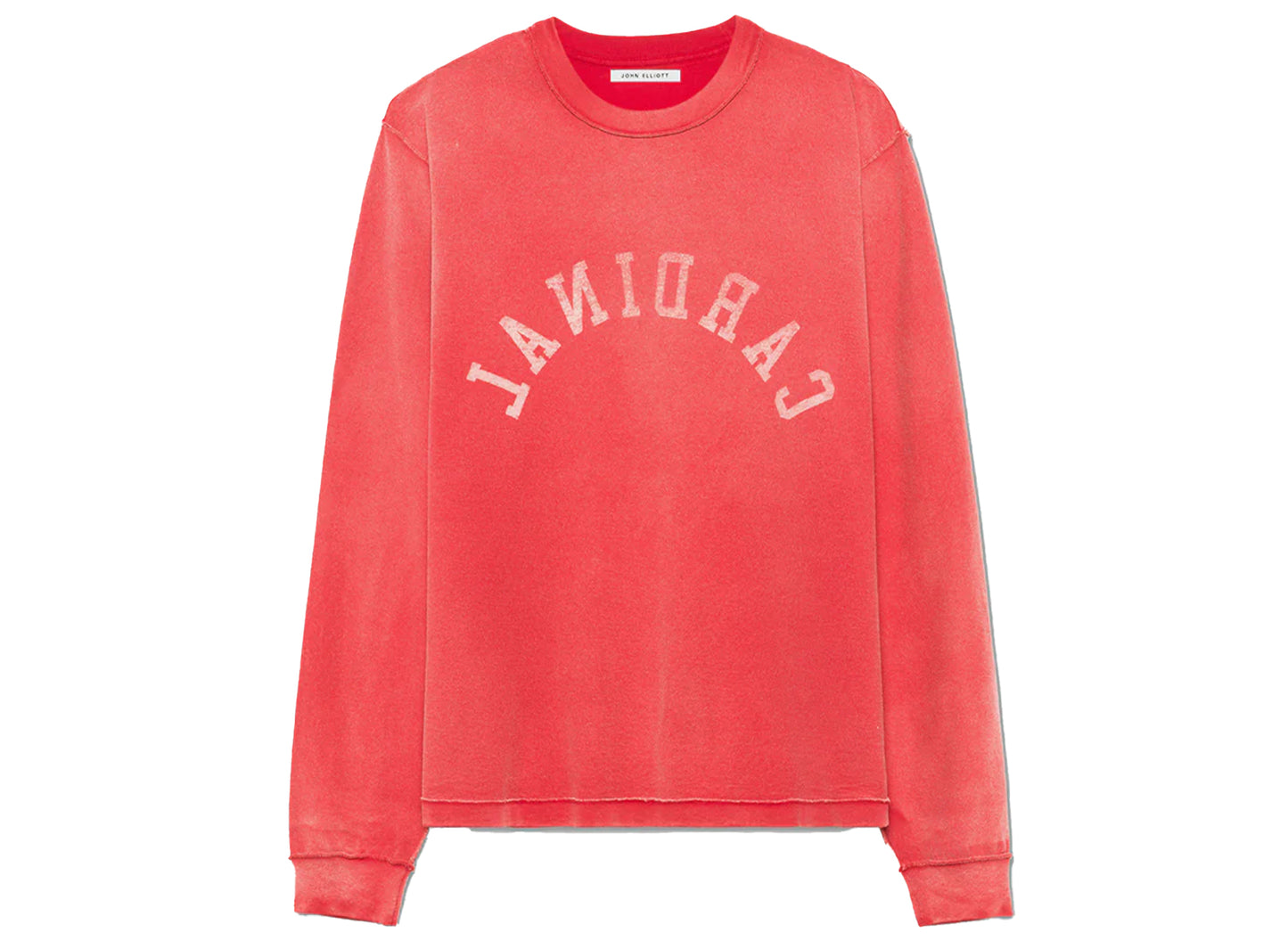 John Elliott L/S Rush Tee in Cardinal Red