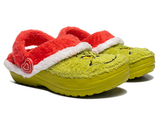 Kid's Crocs The Grinch Classic Lined Clog - Damaged