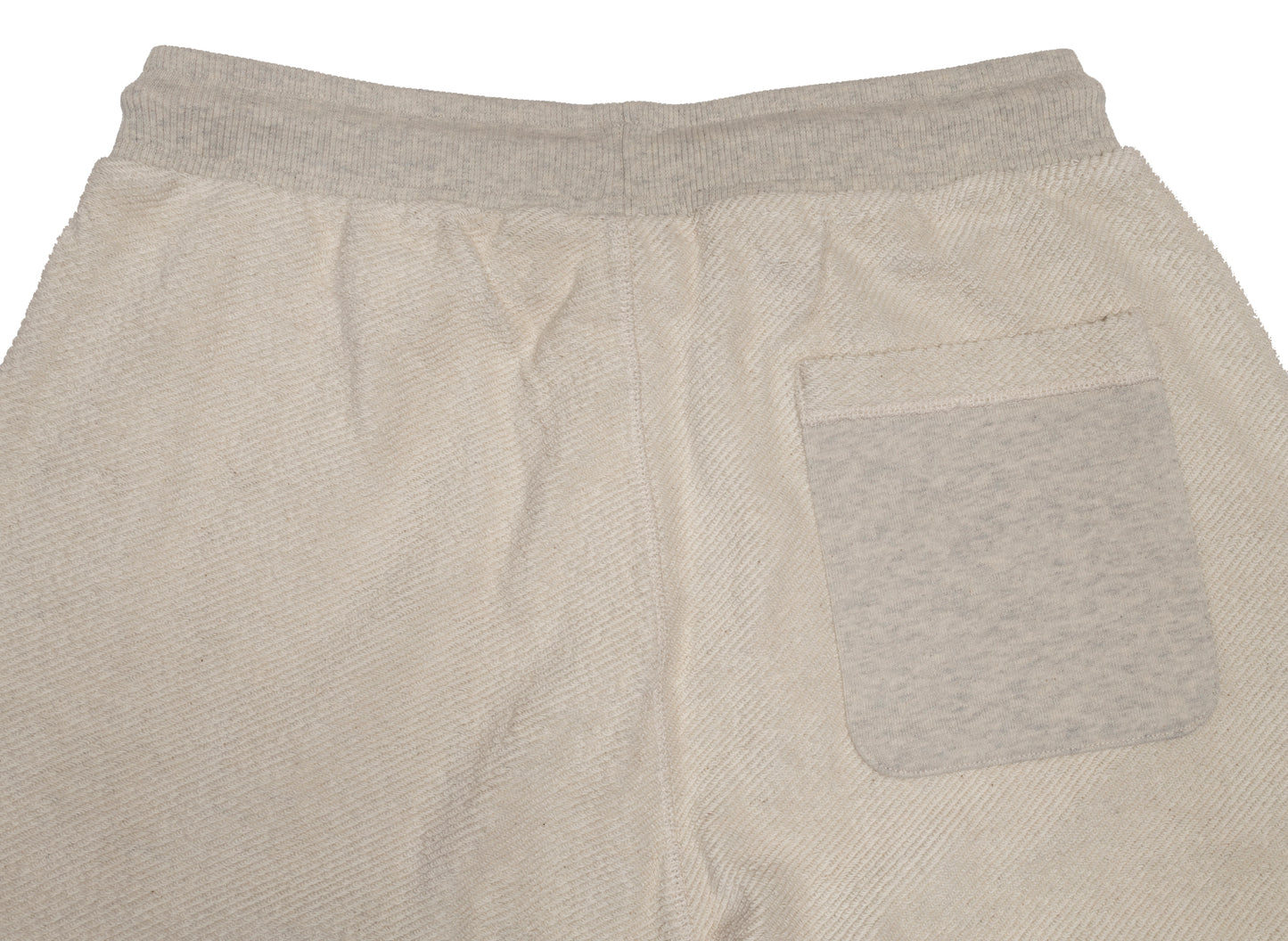 L/AB c/o Off-White Reverse Fleece Sweatpants in Oatmeal Heather, men's sweatpants, view 3