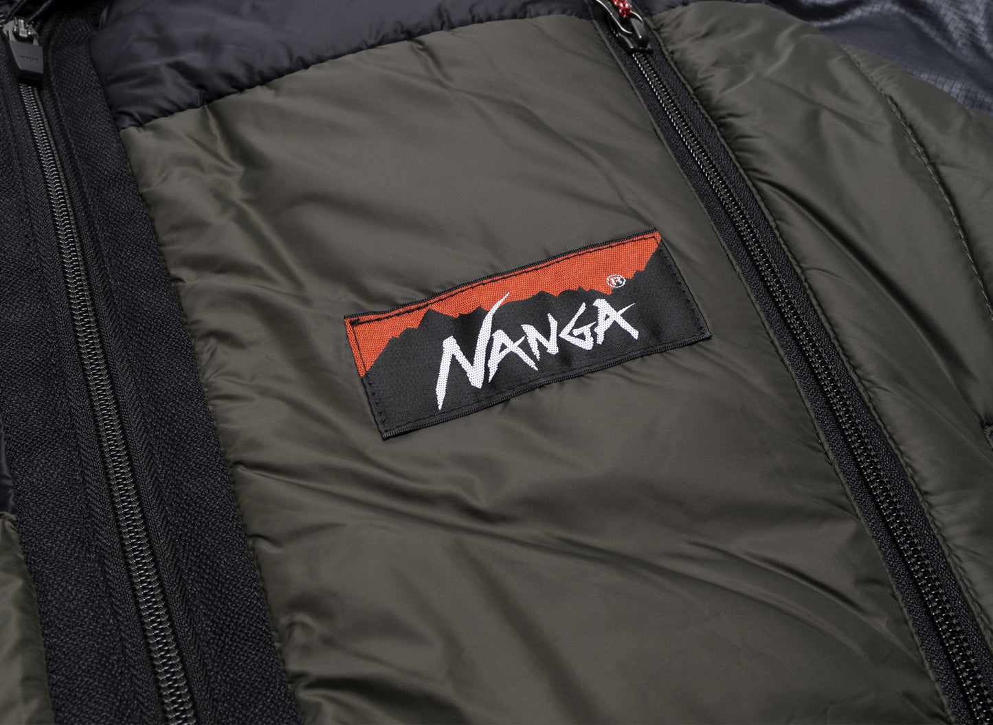 Junya Watanabe MAN x Nanga padded blouson jacket in multi-color, men's outerwear, view 5