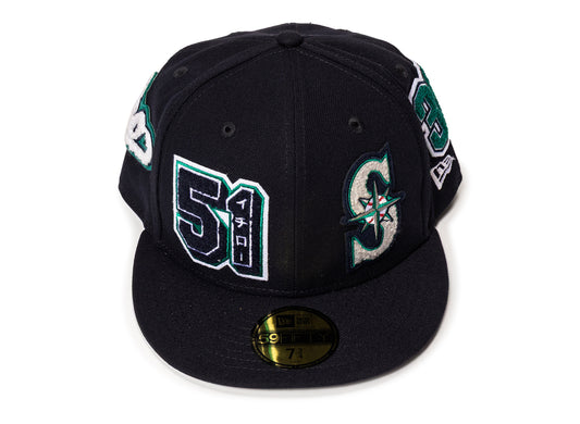 New Era Ichiro HOF 5950 Patched Seattle Mariners Fitted Hat