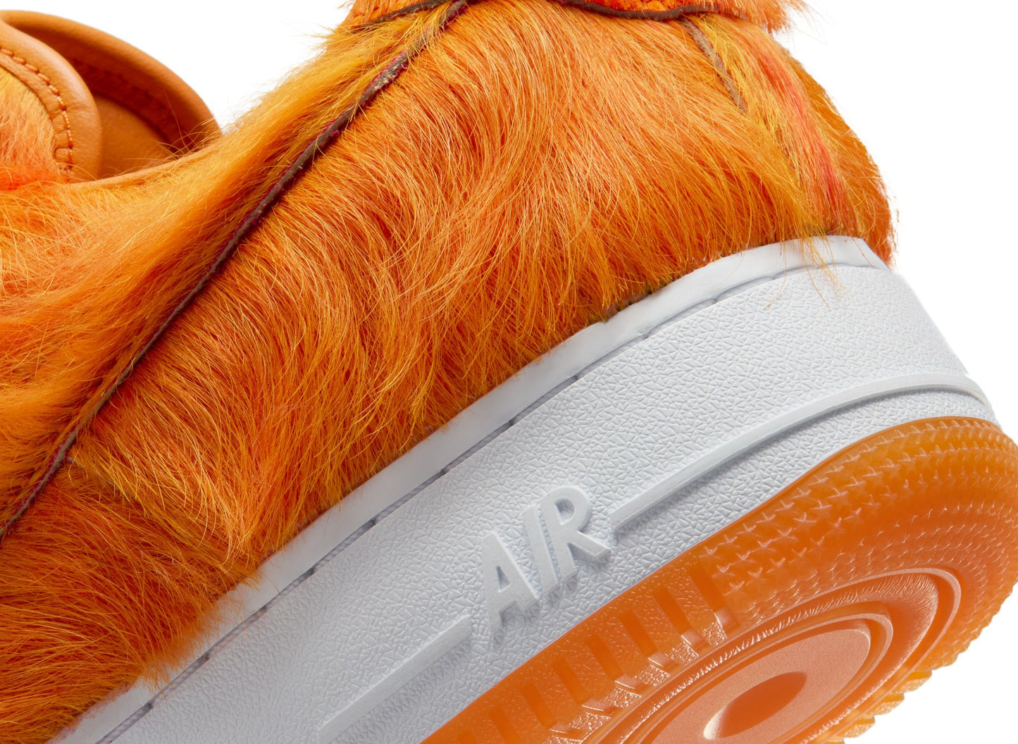 Nike Air Force 1 Low 'Orange Pony Hair' in Campfire Orange / Sunset - view 9