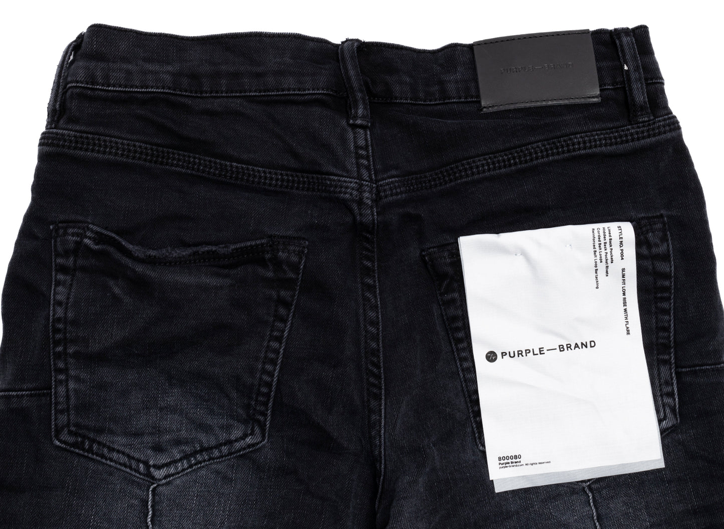 Purple Brand Pintuck Flare Overdye Jeans - view 2