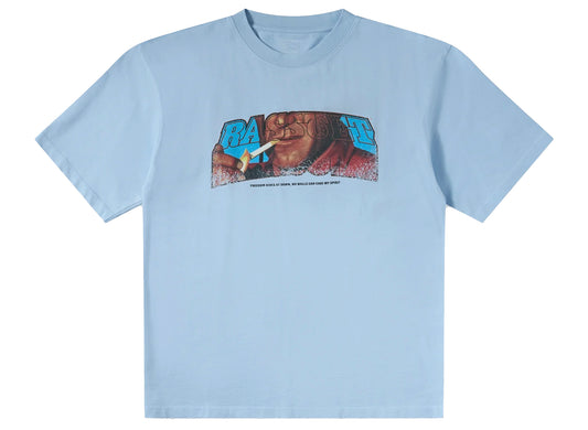 Rassvet PACCBET Ranchero Tee in Light Blue, men's cotton crewneck t-shirt with graphic