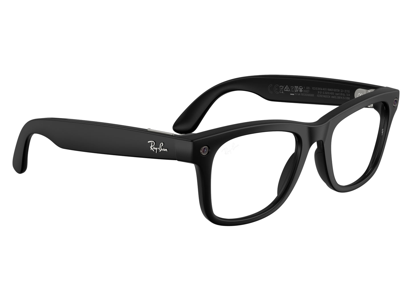 Ray-Ban Meta Wayfarer (Gen 3) Sunglasses in Matte Black w/ Transitions Graphite Green Lenses view 7