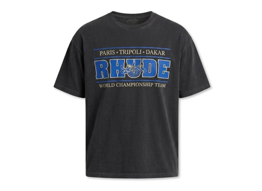 Rhude Chrono Tee in Vintage Black / Blue