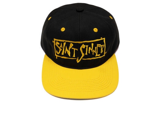 Saint Michael 'Eye' Cap in Black / Yellow