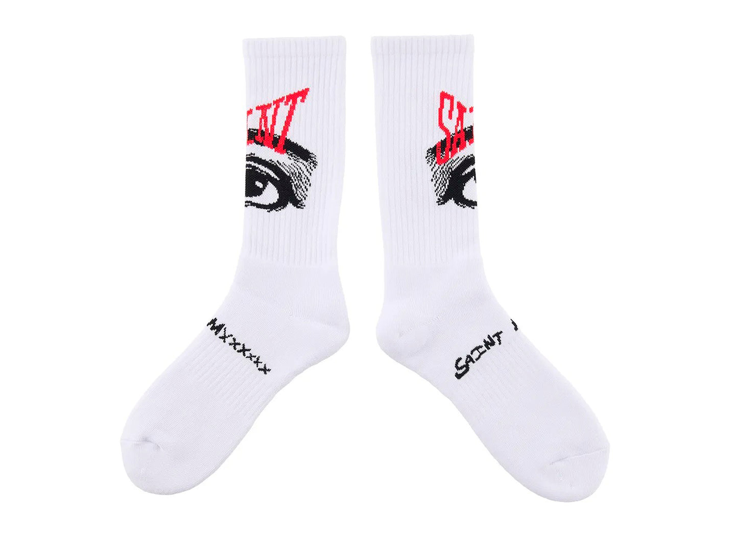 Saint Michael 'Eye' Socks in White