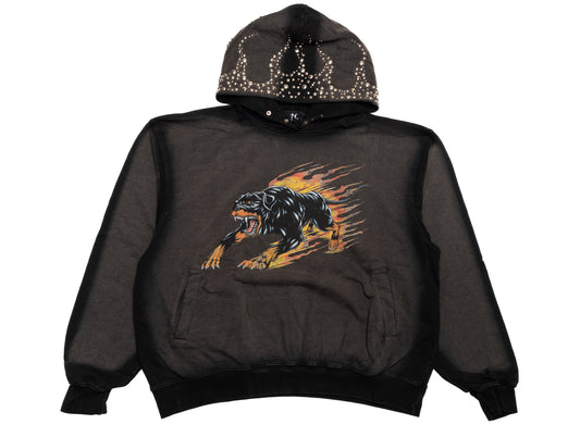 Thug Club Hotheaded Jamong Hoodie in Black, graphic side