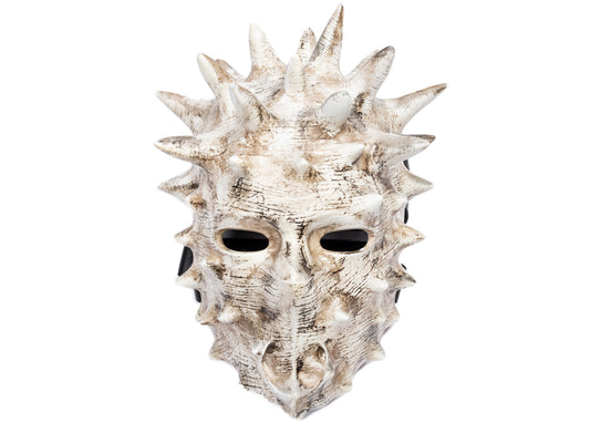 Thug Club TC Ballistic Mask in White, front view