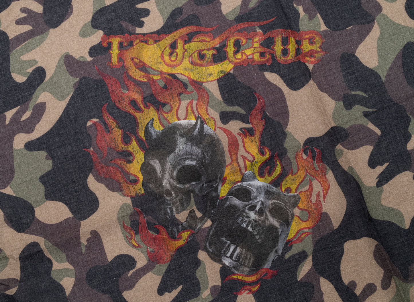 Thug Club TC Two Face Camo Scarf in Camo, graphic detail