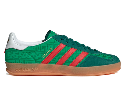 Adidas Gazelle Indoor Bringback Pack 'México' en verde / Better Scarlet
