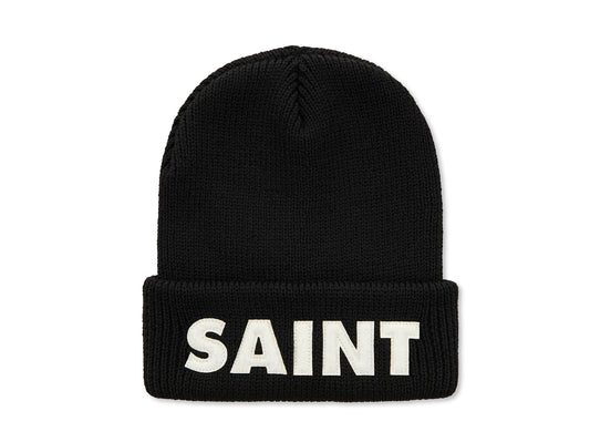 Saint Michael "Saint" Beanie in Schwarz / Weiß