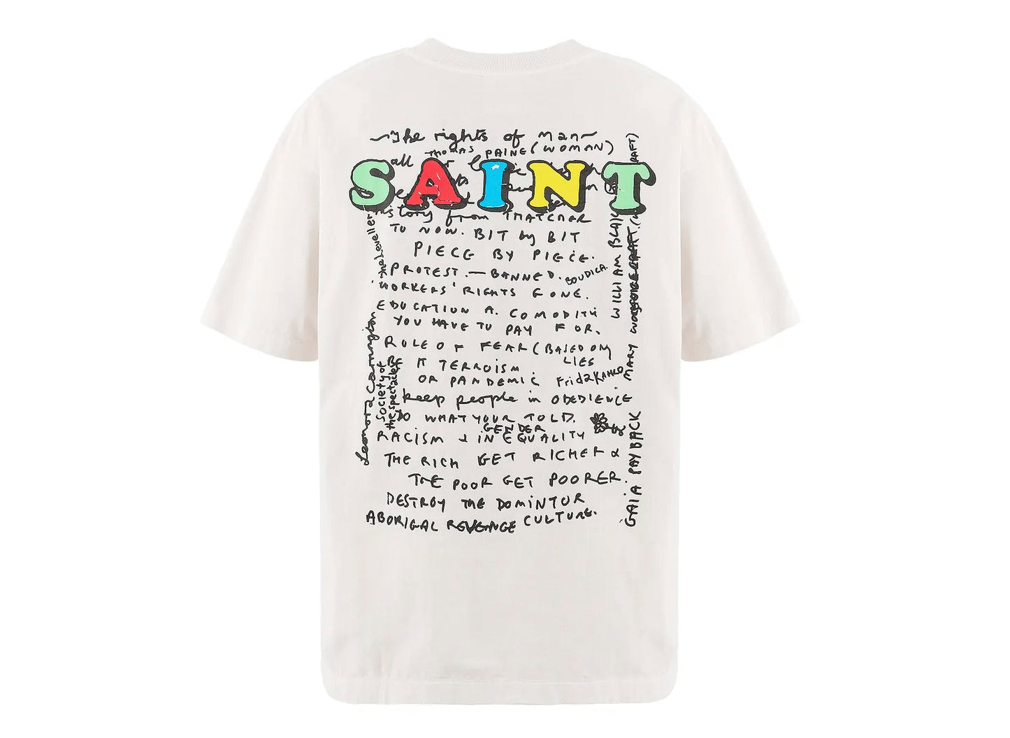 Saint Michael 'Mask' SS T-Shirt in White