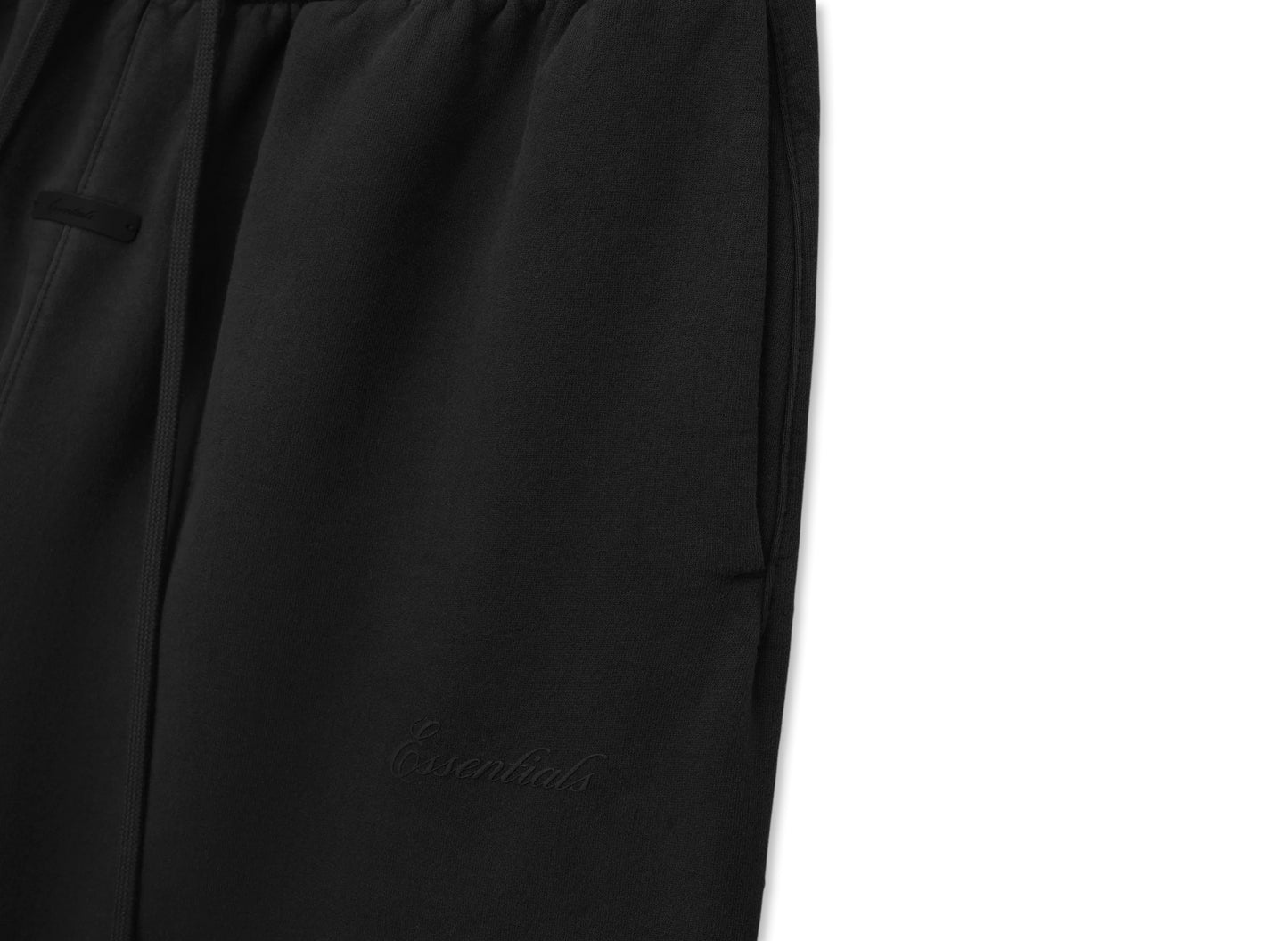 Fear of God Essentials Signature Classic Fit Flare Sweatpant 'Faded Black' — view 3