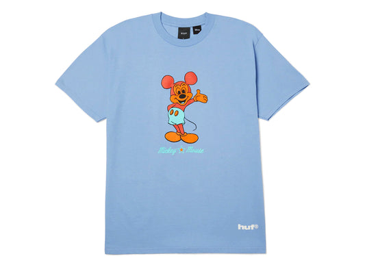Camiseta de manga corta HUF x Mickey Greetings en Digital Violet