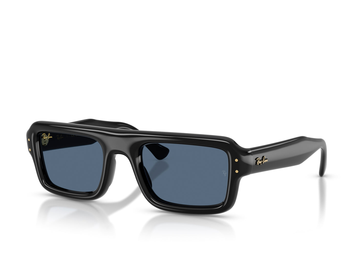 Ray Ban A$AP Rocky Flacko Puffer Sunglasses in Black w/ Dark Blue
