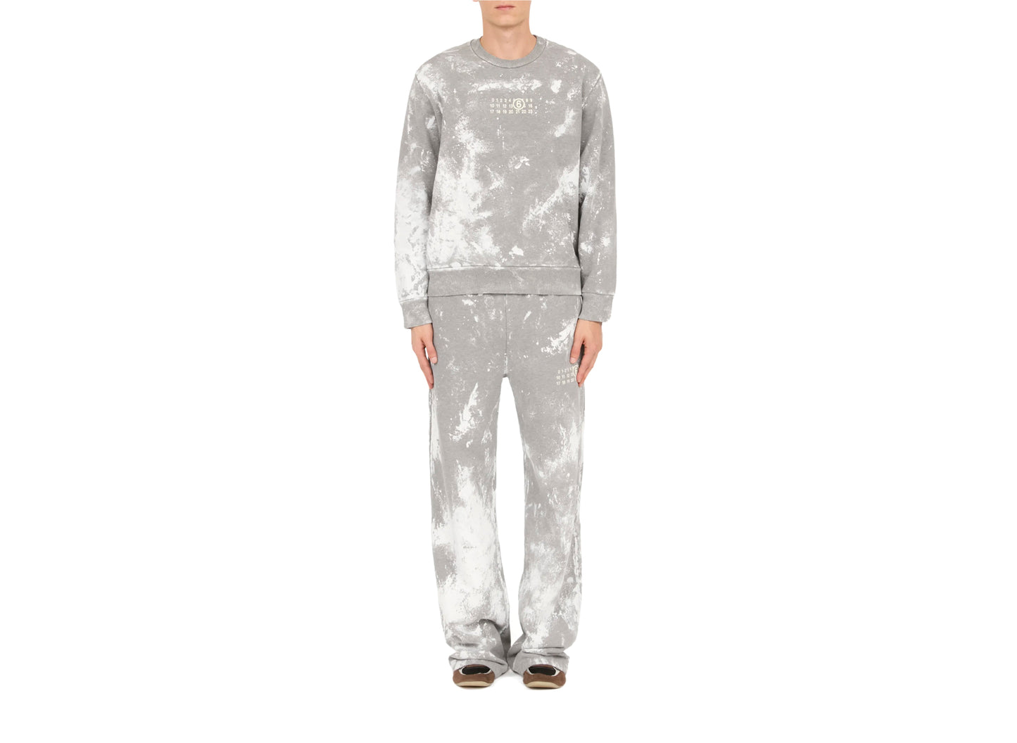 Sudadera sin cepillar Maison Margiela MM6 en gris jaspeado