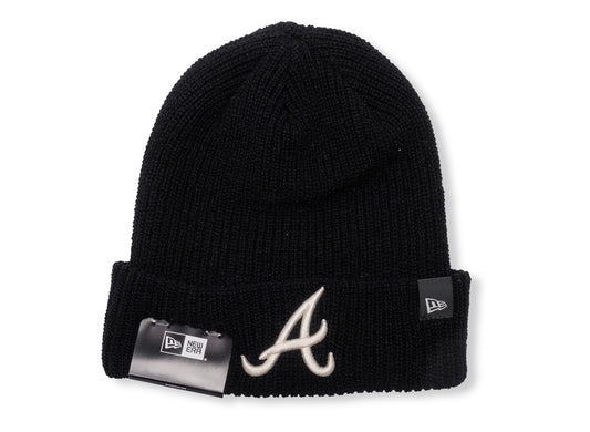 Gorro de punto New Era MLB Cashmere Negro Atlanta Braves